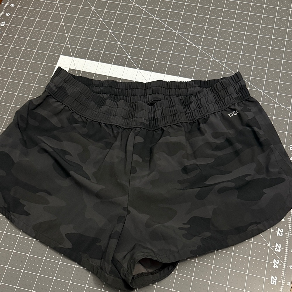 Women's Black Camo Athletic Shorts